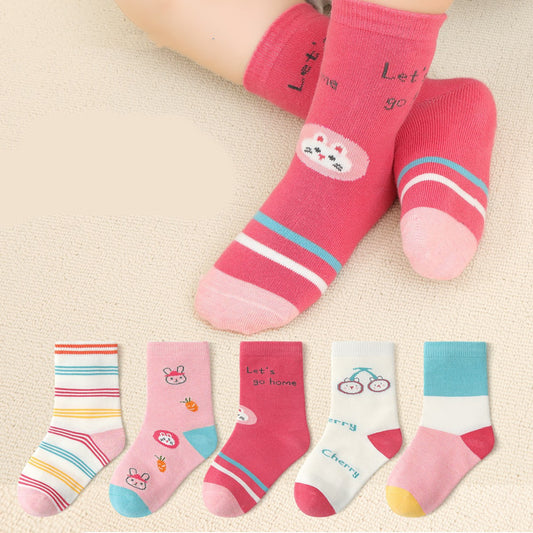 Children's Autumn And Winter Tube Cotton Socks