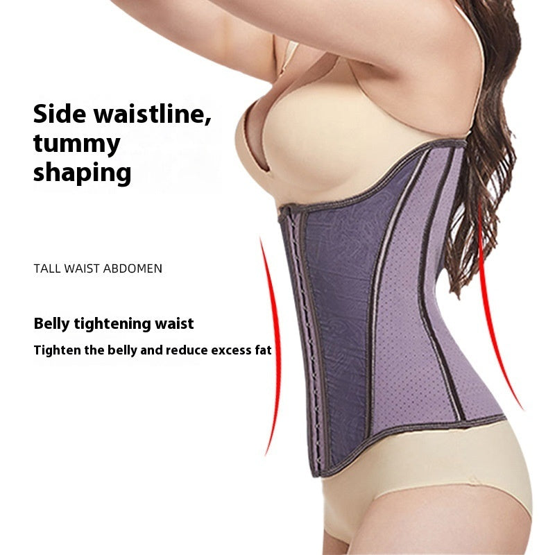 Latex Girdle Belly Band Breasted Waist Shaping Belt