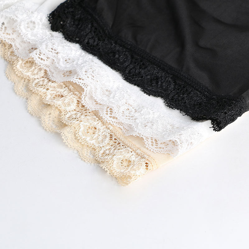 Women's Lace Solid Color Bottoming Shorts