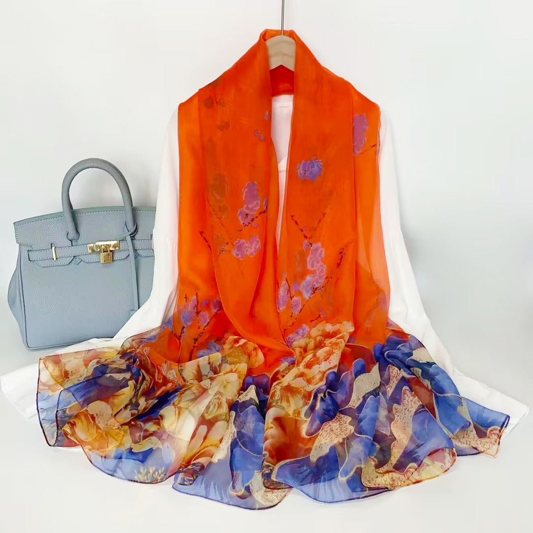Yarn Cashew Printed Beach Travel Sun Protection Scarf