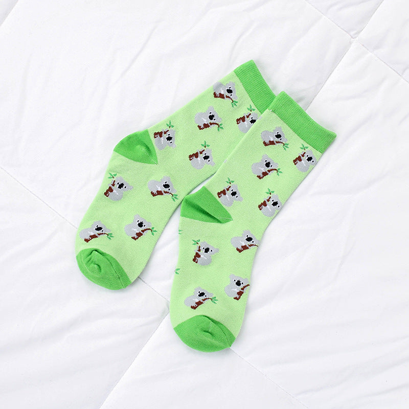 Men And Women Socks Cartoon Animals  Adult