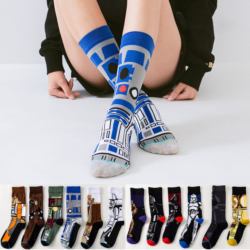 Socks Master Yoda R2-D2 Cosplay Socks Woo Ji
