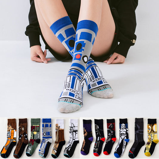 Socks Master Yoda R2-D2 Cosplay Socks Woo Ji