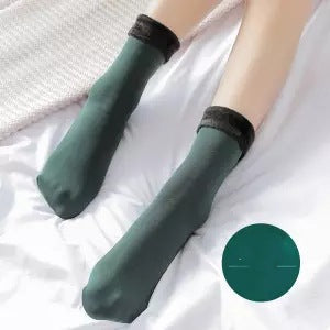 Plus velvet thick snow day warm floor socks autumn and winter in the tube home socks men socks couple socks
