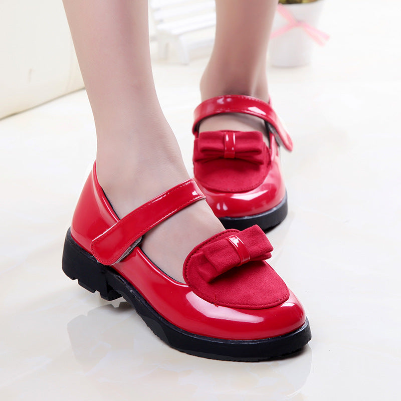Princess Children's Square Mouth Peas Shoes