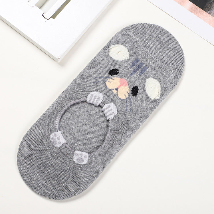 Cute cartoon little mouse boat socks