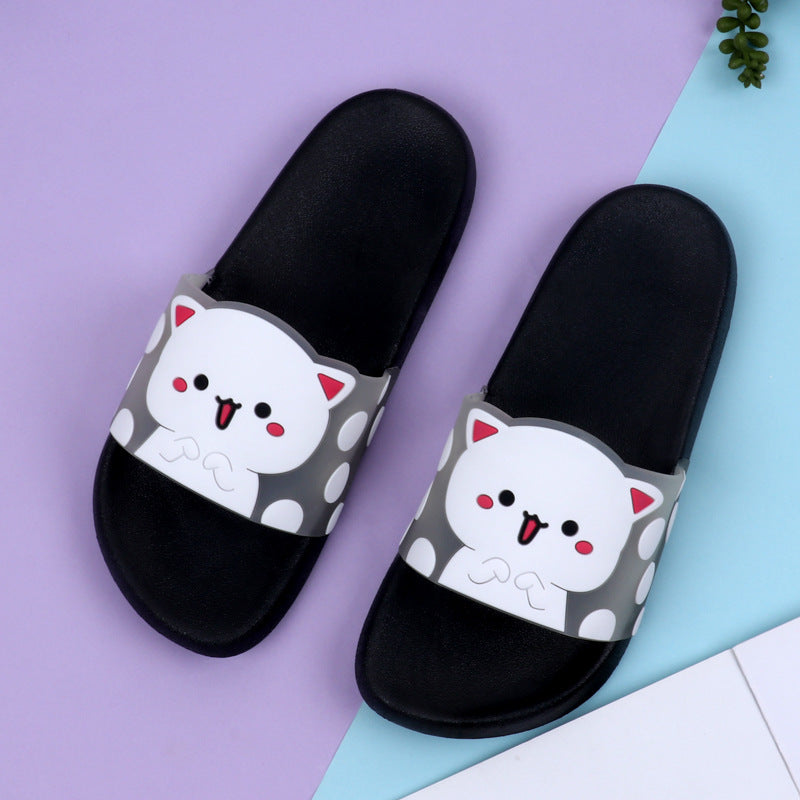 Cat student slippers
