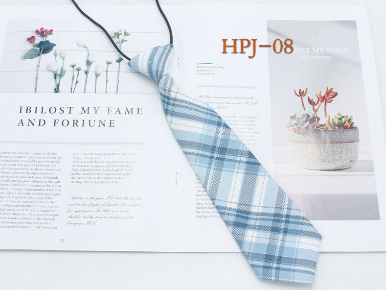 Japanese College Jk Plaid Tie Free Style