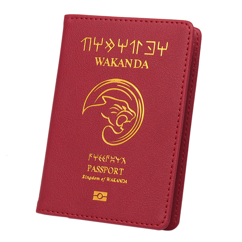 PU leather passport book ticket holder storage bag