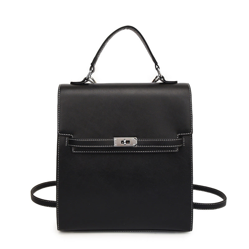 Vintage Buckle Backpack Multifunctional Women's Shoulder Bag