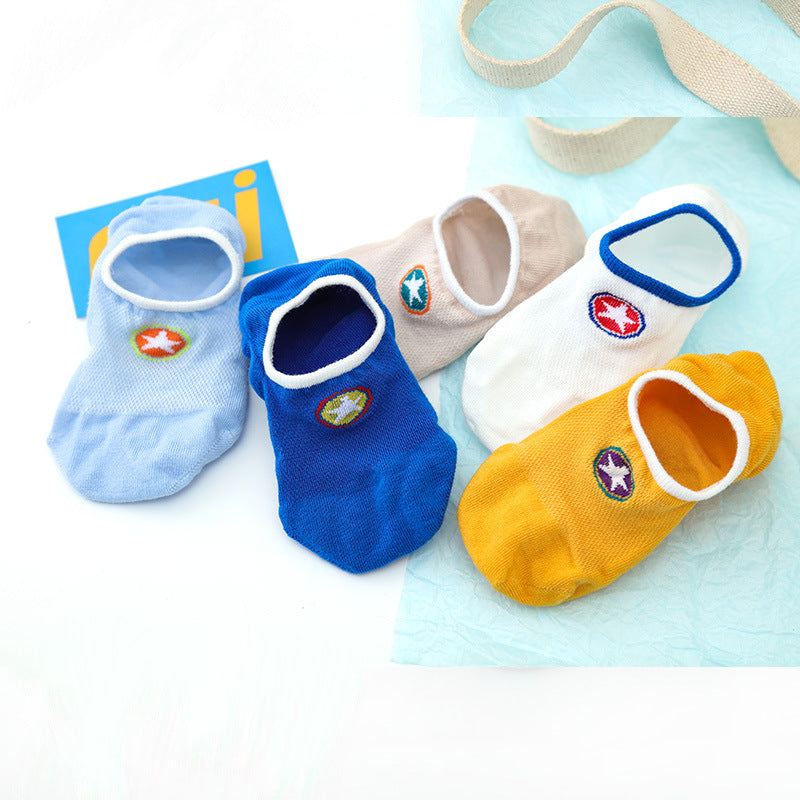 Shallow Mouth Silicone Casual Cartoon Boat Socks Socks