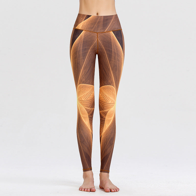 Printed quick-drying yoga pants
