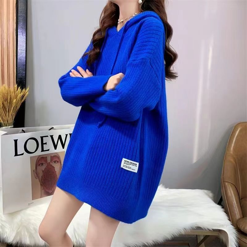 Women's Mid-length Hat Knitted Top Autumn And Winter New