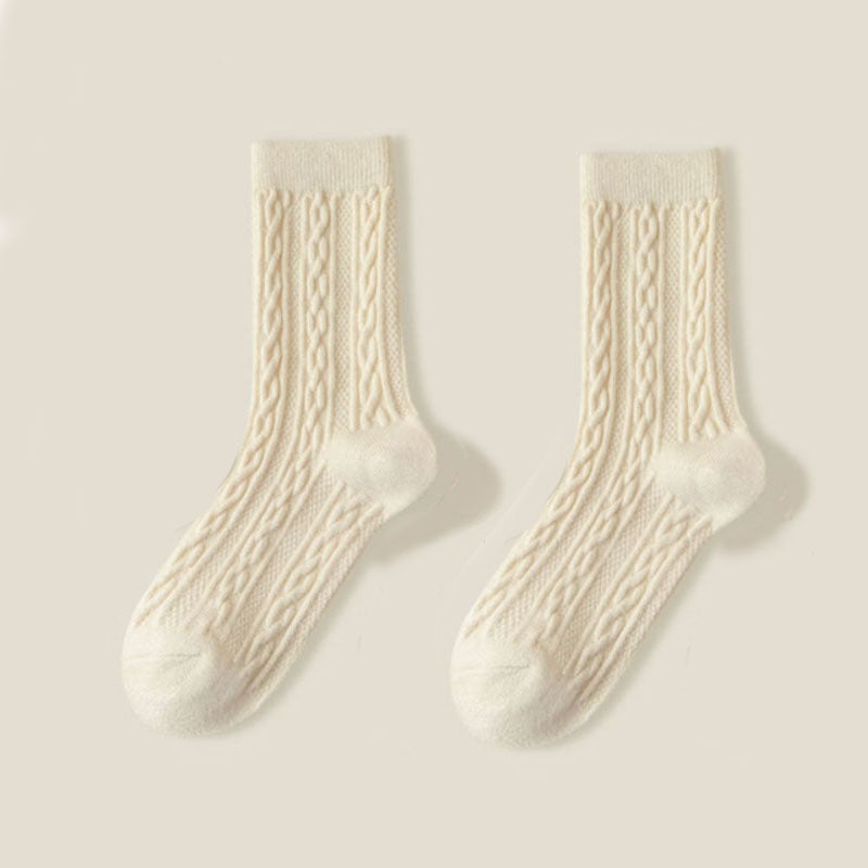Trendy All-matching Good-looking Solid Color Mori Style Stockings