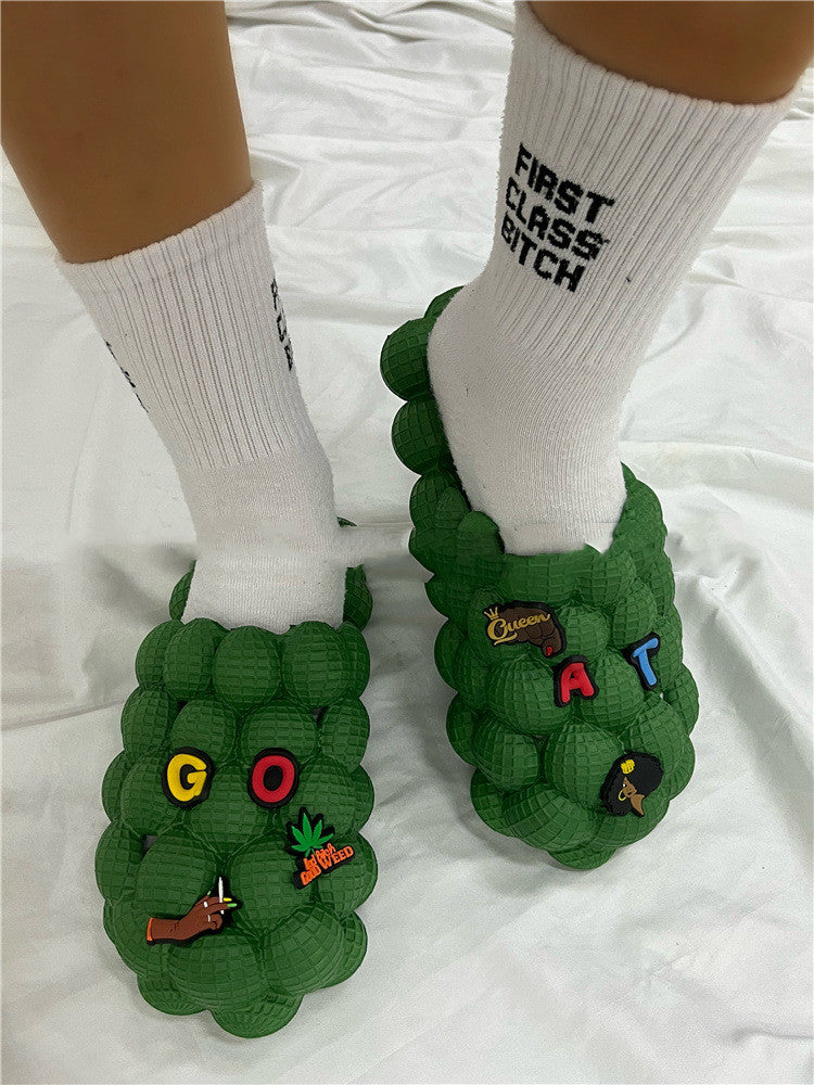 European And American Women Wear Massage Creative Peanut Sandals