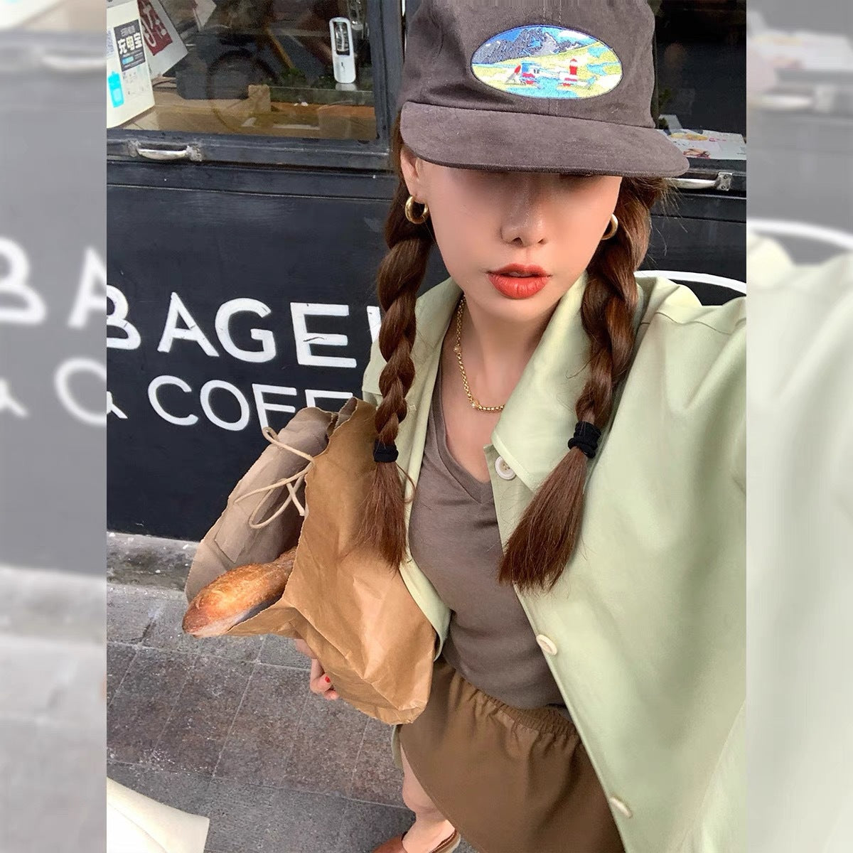 Men's And Women's Machine Embroidery Street Soft Top Baseball Hat