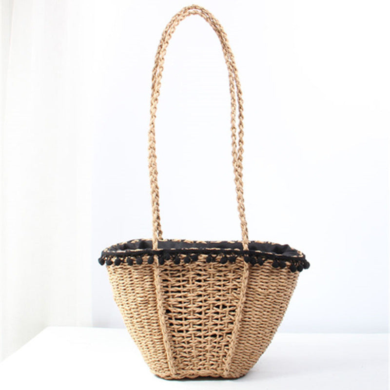 New Fashion All-match Straw Bag Single Shoulder