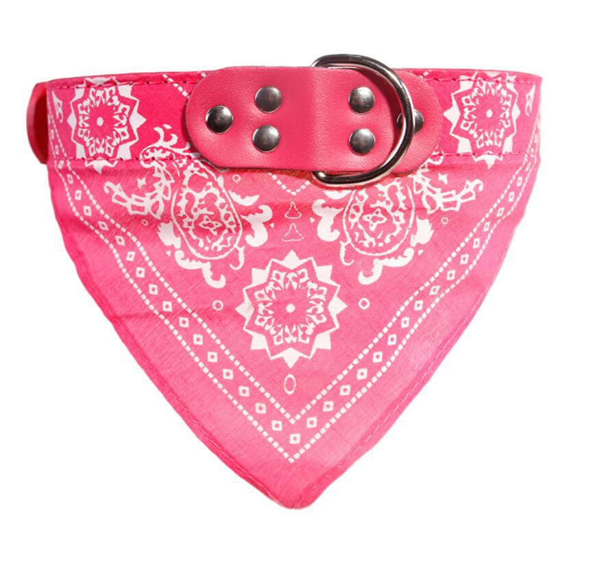 Printed triangle scarf saliva towel small dog collar