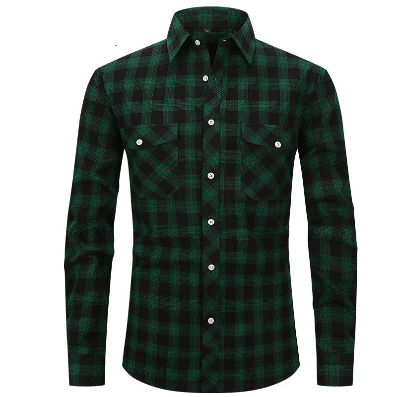 Large Size Slim Fashion Long Sleeve Shirt