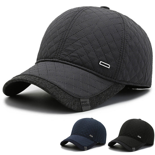 Men's Fashionable And Simple Padded And Thickened Warm Cotton Hat