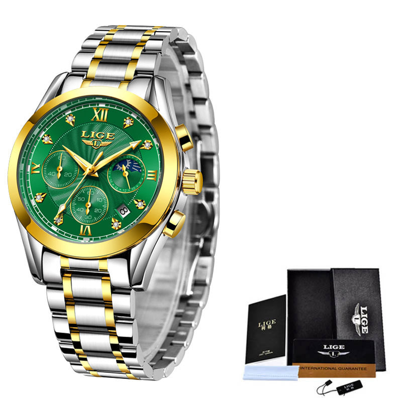 Men's Business Watch Waterproof Watch Stainless Steel Strap