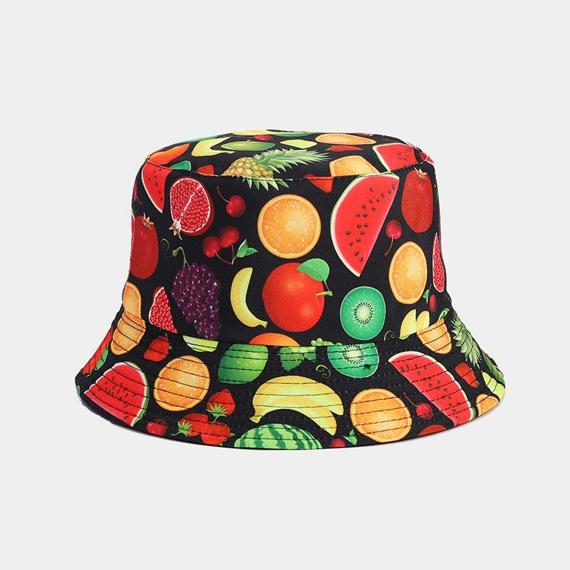 Fruit Pattern Bucket Hat Men And Women Outdoor Casual Sun Hat