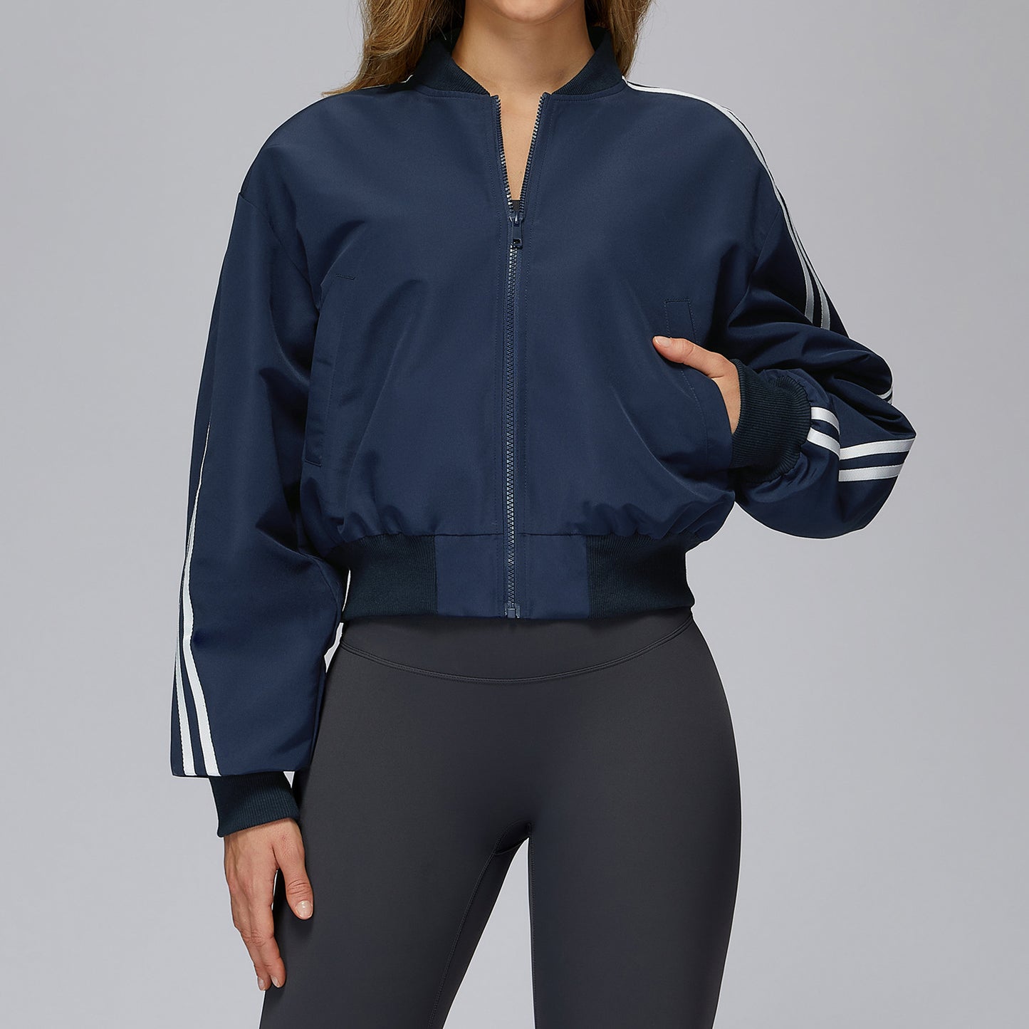 Baggy Coat Pocket Zipper Thermal Sports Jacket