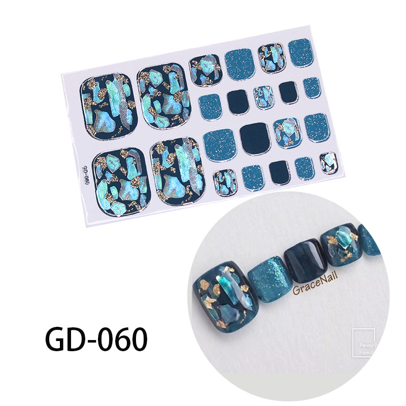Stamping Removable French Foot Sticker For Nail Enhancement