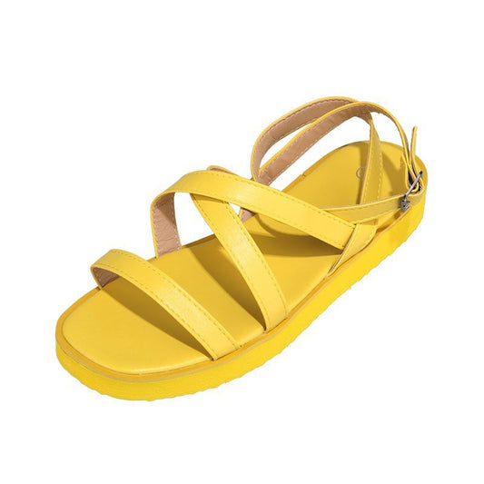 Women's round-toe flat sandals