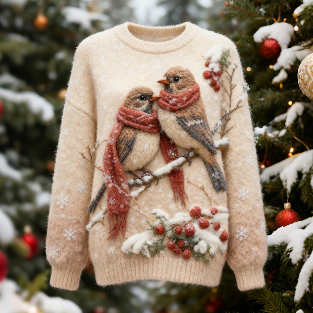 Womens Adorable Christmas Flannel Hoodie With Long Sleeves