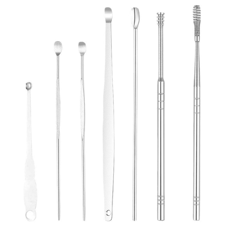 Fashion Stainless Steel Ear Pick 6-piece Set