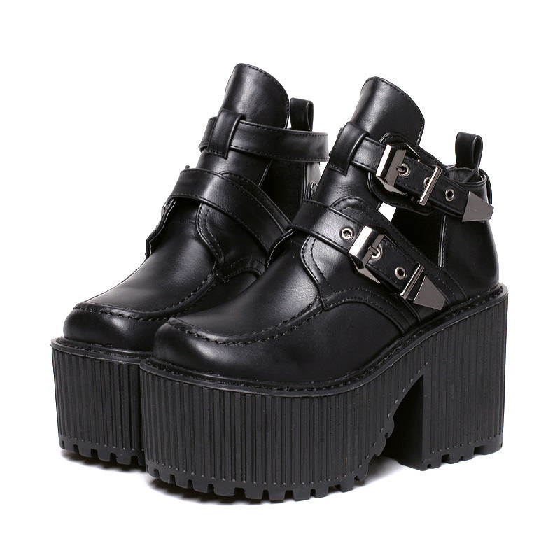 Super Texture Rock Female Boots Of High Quality