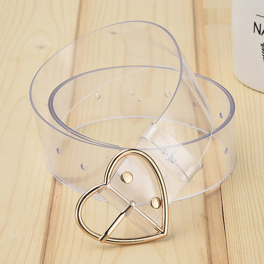 Women's Fashion Simple And Easy To Match Casual Love Belt