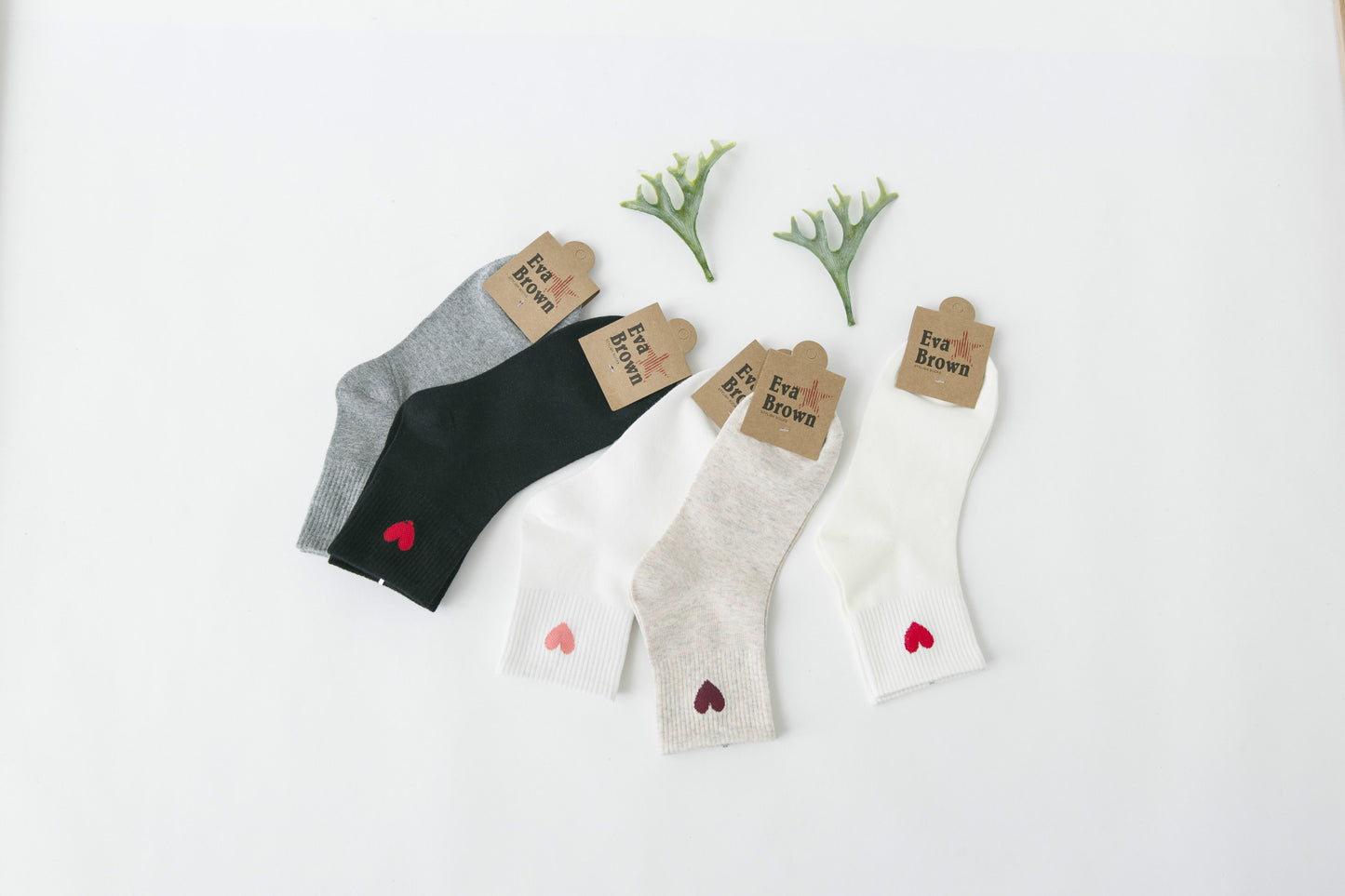 Korean wild tube socks female 200 needle cotton love