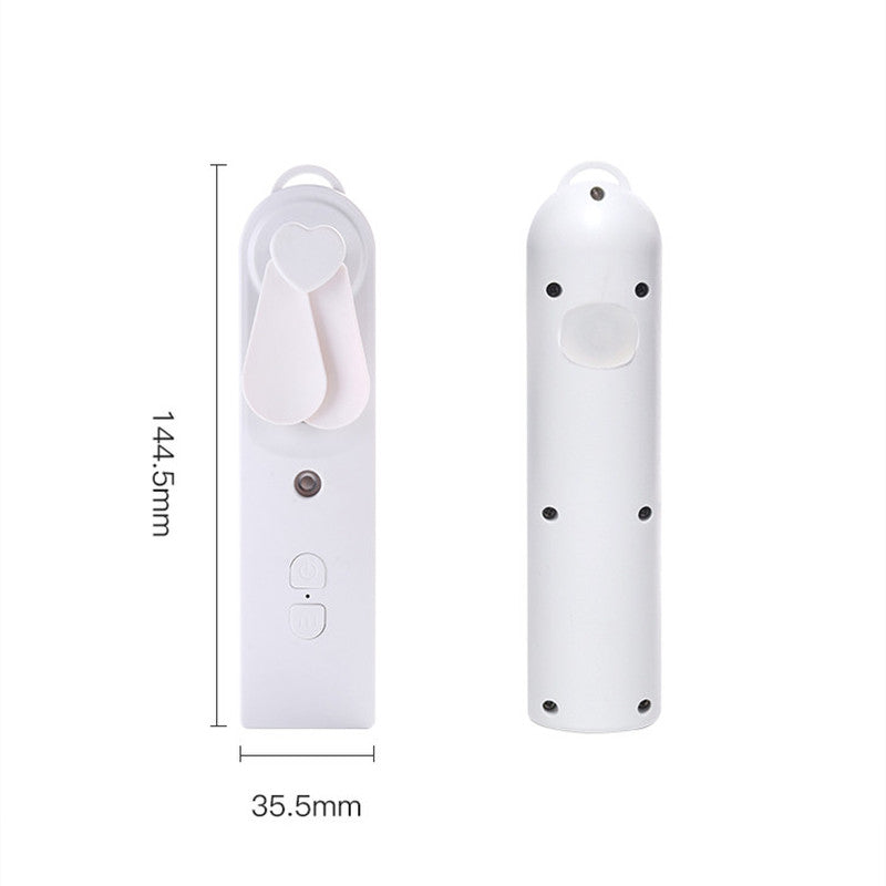 Handheld Mini Fan Moisturizing Spray Moisturizing Meter