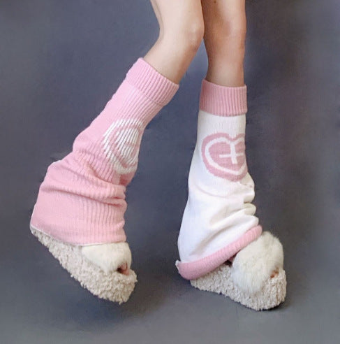 Jacquard Love Japanese Knitted Socks JK