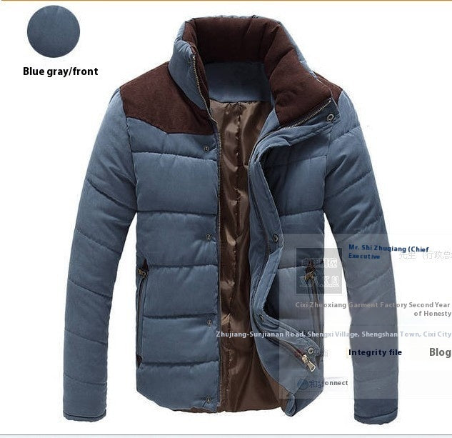 Thickened Men's Cotton Clothing Casual Jacket