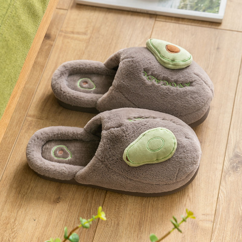 Cotton Slippers Women Winter Cute Autumn And Winter Home Indoor Non-Slip Warmth Thick Bottom