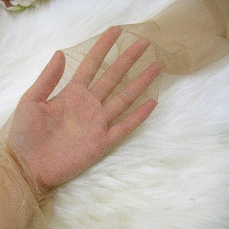 Oily Pearl Transparent Core-spun Silk Socks Ultra-thin