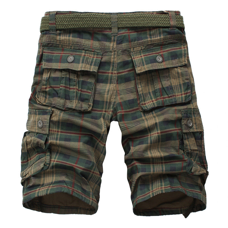 Summer Sports Shorts Men's Five-point Pants Tide Brand Tooling Multi-pocket Loose Large Size Leisure