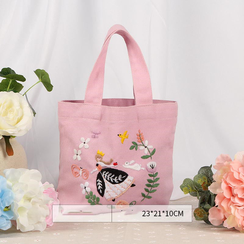 Embroidery Handmade Diy Hand Made Bento Bag Making Materials