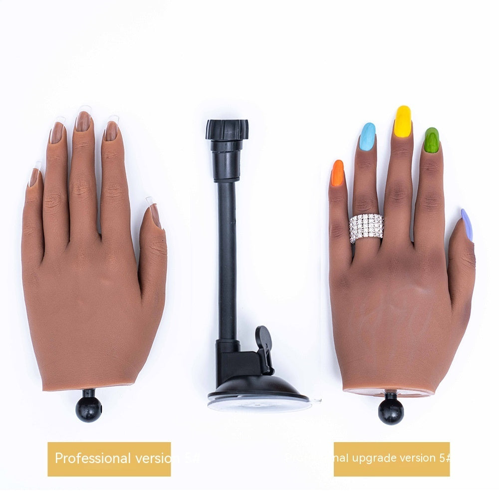 Manicure Practice Silica Gel Practice Prosthetic Hand Props Model