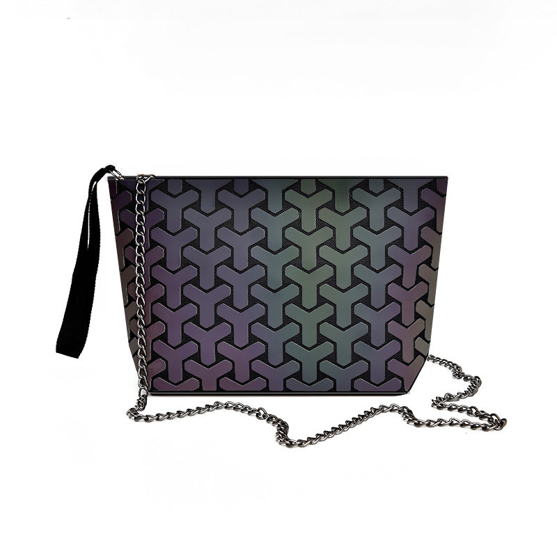 Women's Geometric Check Cross Body Bag