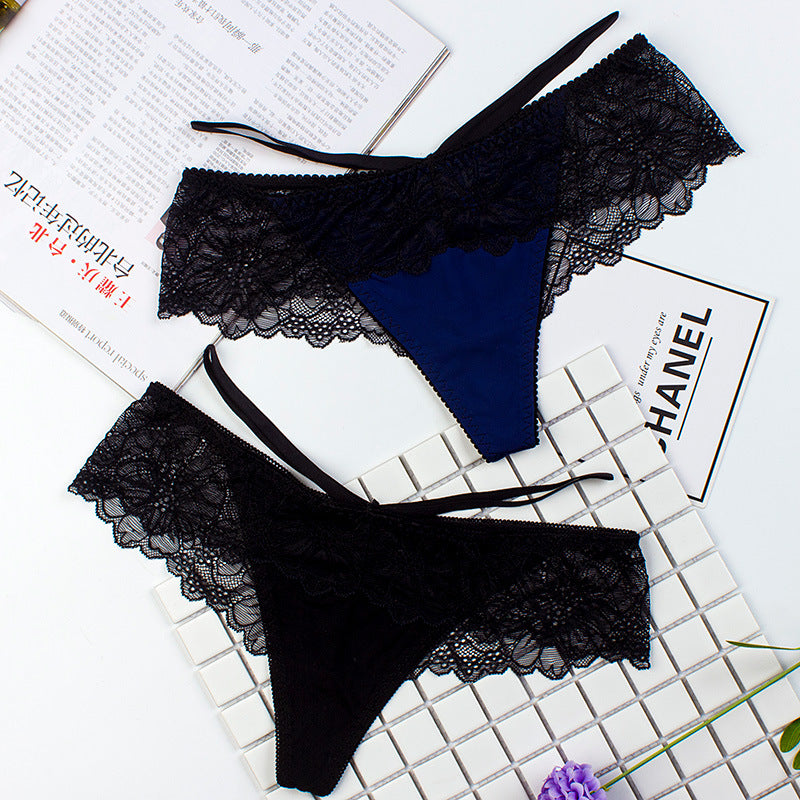 Ladies Briefs With Lace Straps And Low Waists