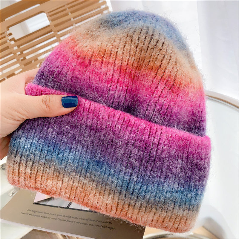 Women's  Knitted Hat With Good Hand Feel In Winter