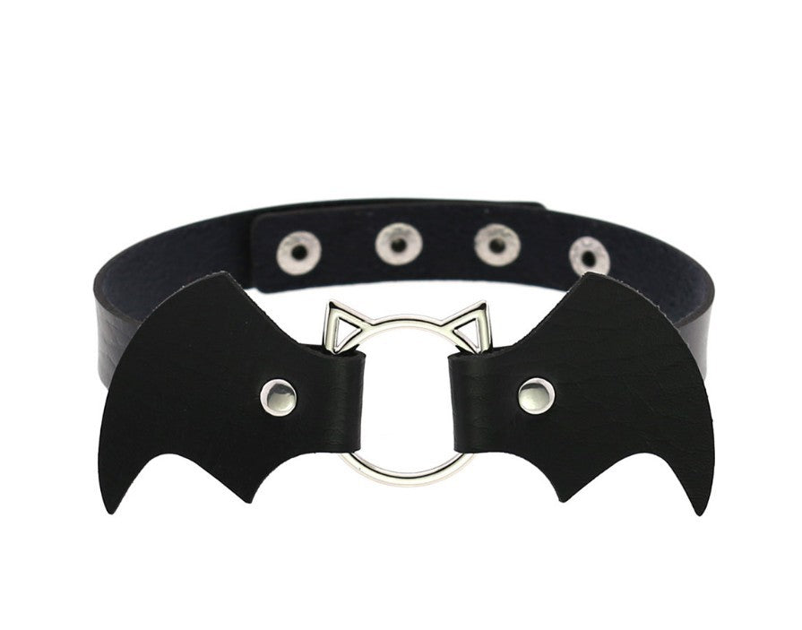 New Black Adjustable Lace Leather Choker