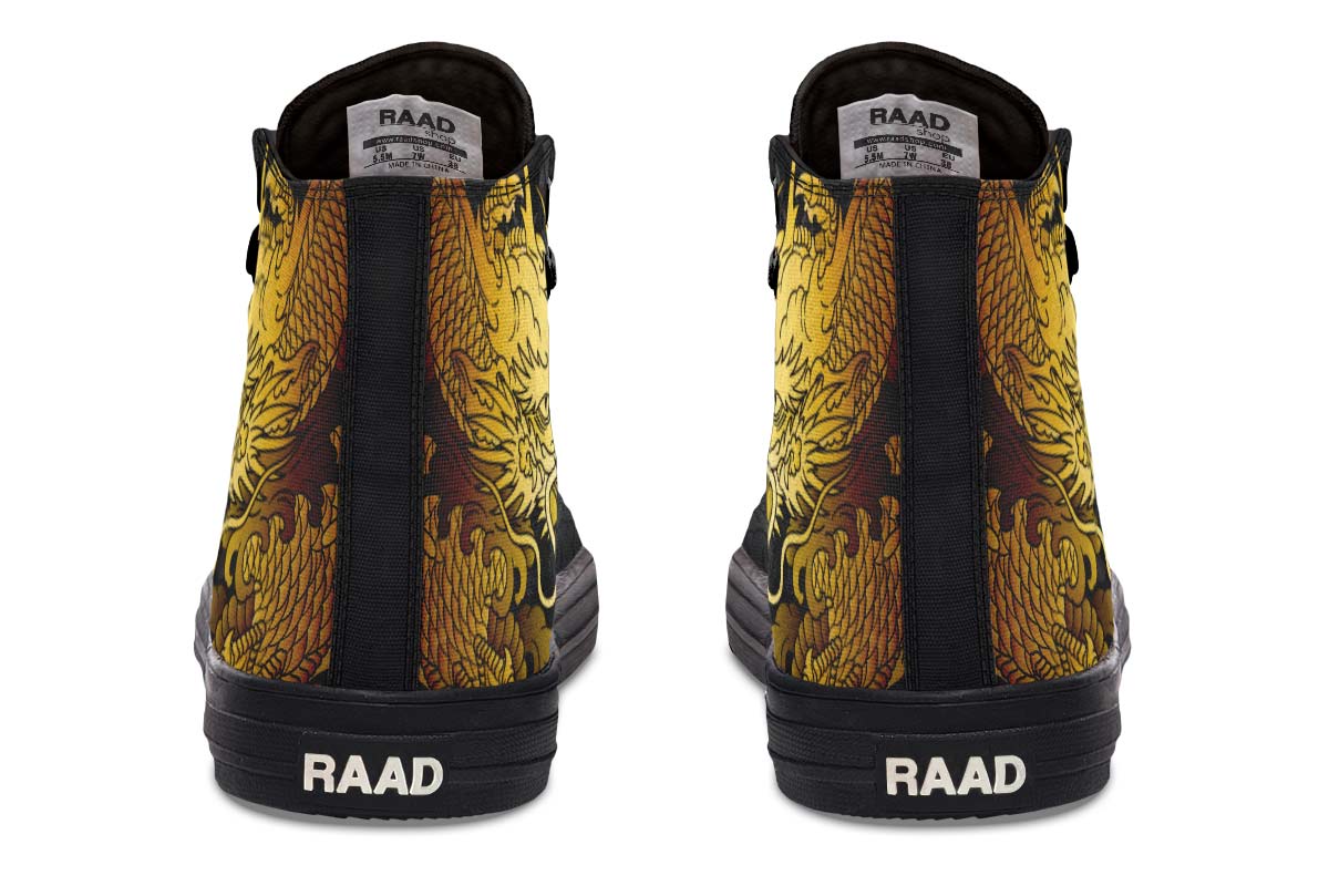 Men's And Women's Fashion Color Printing High-top Canvas Shoes