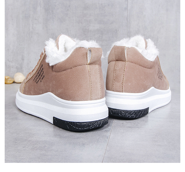Plus velvet thick warm board shoes