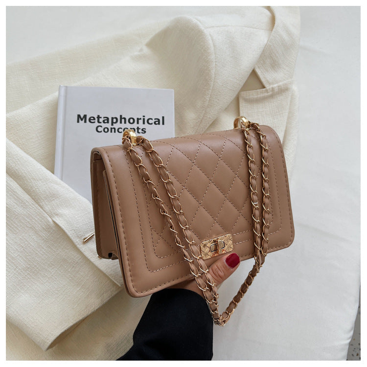 Niche Design Rhombus Chain Crossbody Bag