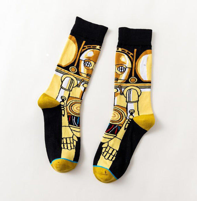 Socks Master Yoda R2-D2 Cosplay Socks Woo Ji